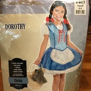 Wizard of Oz Dorothy Costume Child size Small